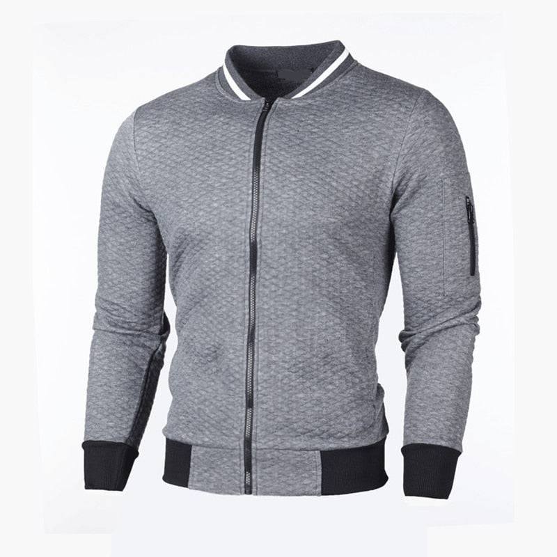 Sporty slim fit cardigan til mænd