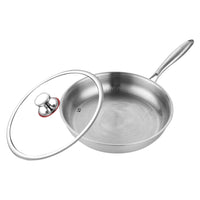 Stegepande i ren titanium med hamret struktur – Naturlig non-stick, uden belægning, egnet til induktion
