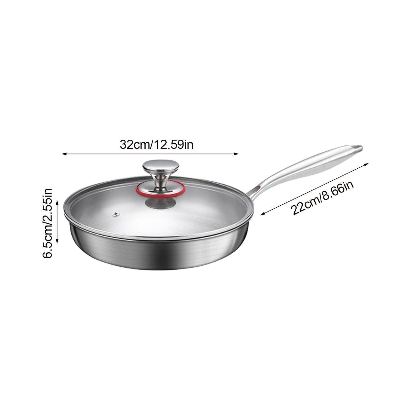 Stegepande i ren titanium med hamret struktur – Naturlig non-stick, uden belægning, egnet til induktion