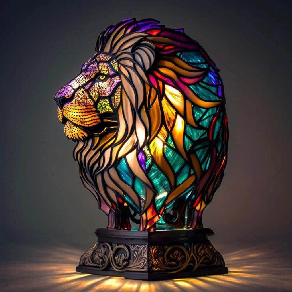 Stilfuld dekorativ lampe med kunstnerisk form og stemningslys