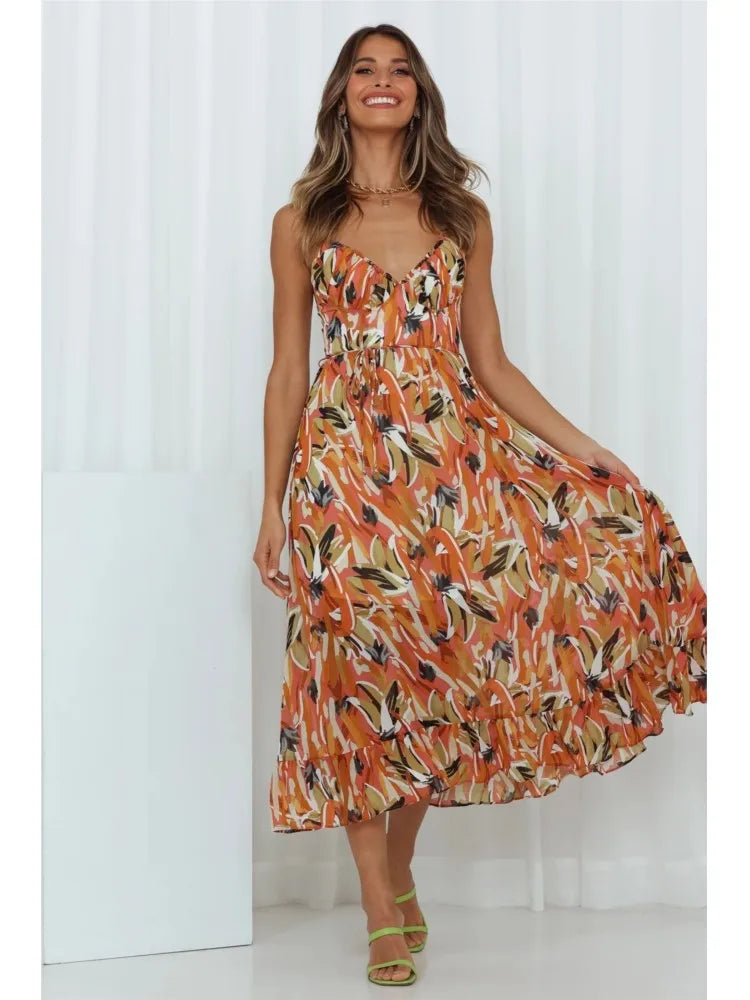 Stilfuld og elegant midikjole