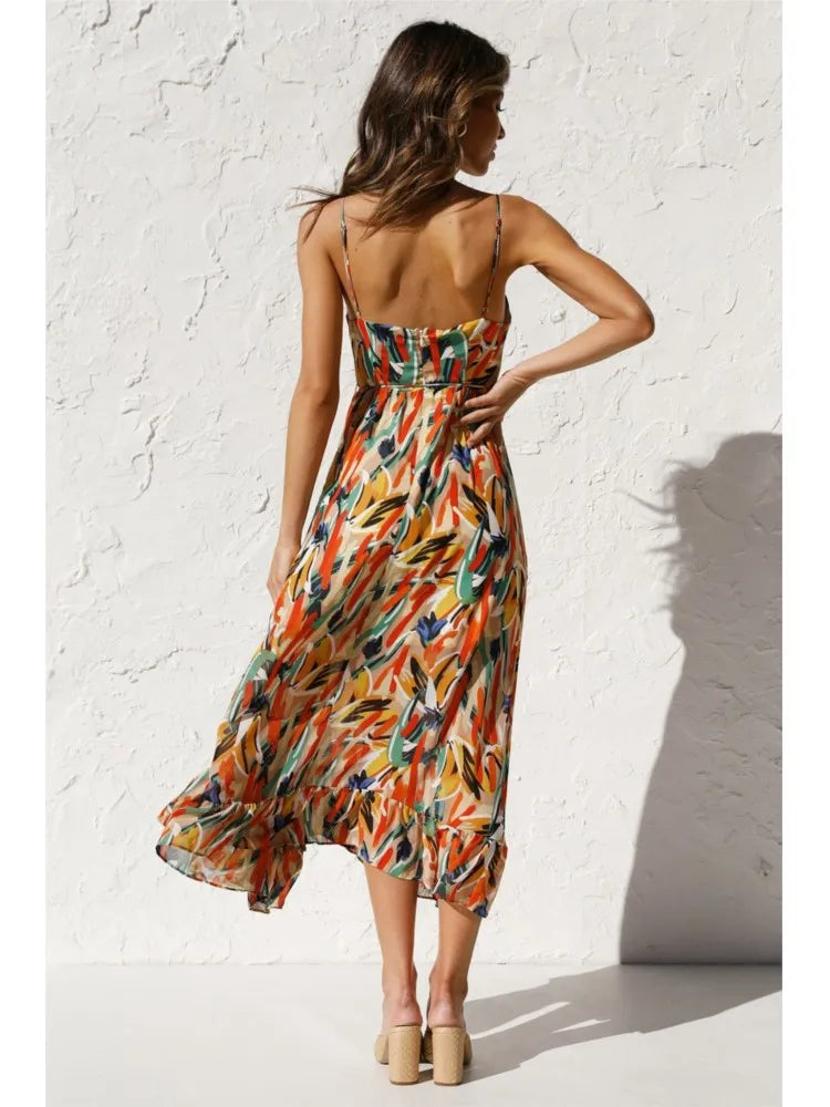 Stilfuld og elegant midikjole