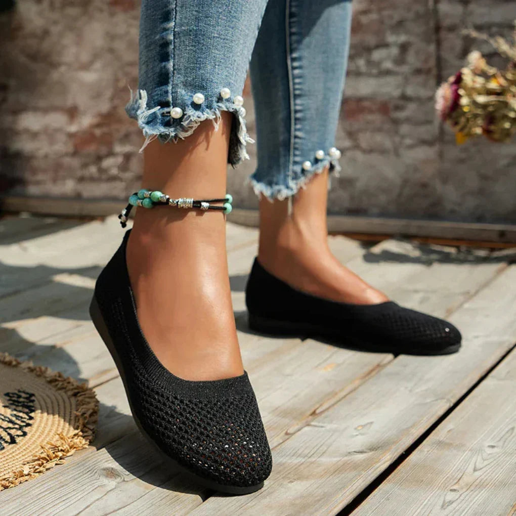 Stilfulde flade slip-on-sko til damer for sommerkomfort