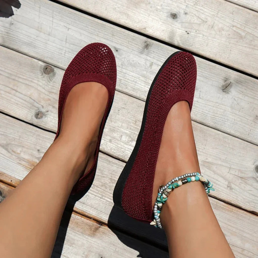 Stilfulde flade slip-on-sko til damer for sommerkomfort