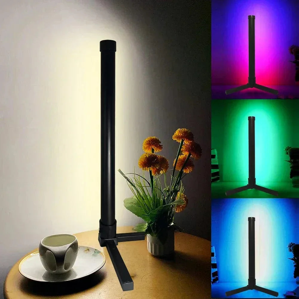 Stilren RGB-hjørnelampe med fjernbetjening - Moderne belysning