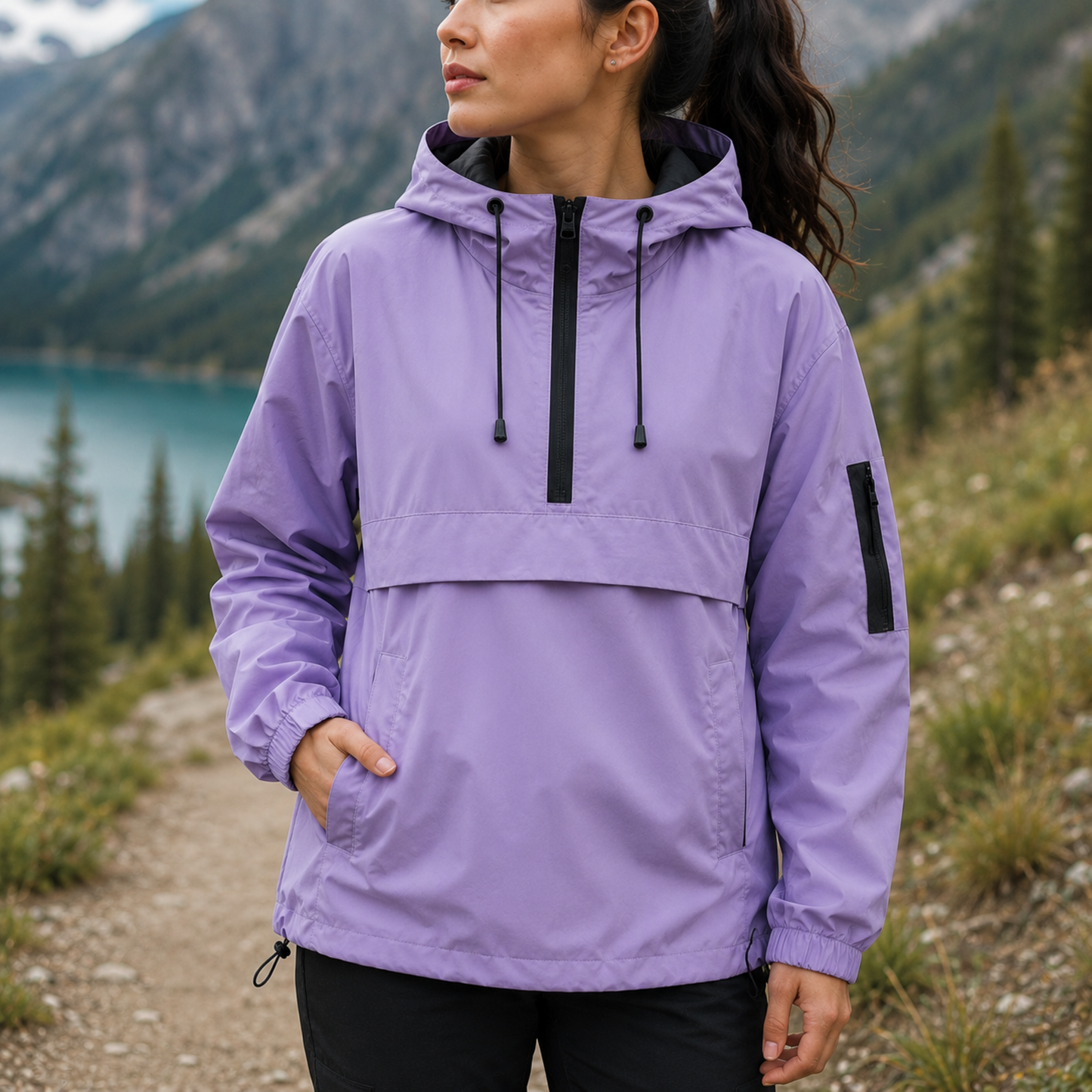Stormbeskyttende parka