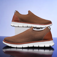 Strikkede slip-on-sneakers til herrer