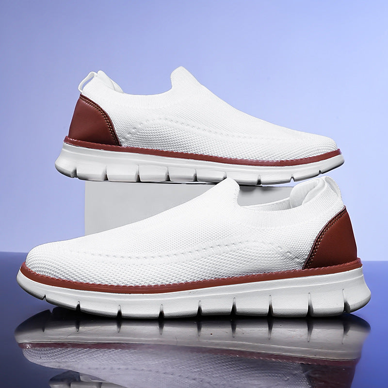 Strikkede slip-on-sneakers til herrer