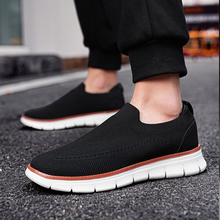 Strikkede slip-on-sneakers til herrer