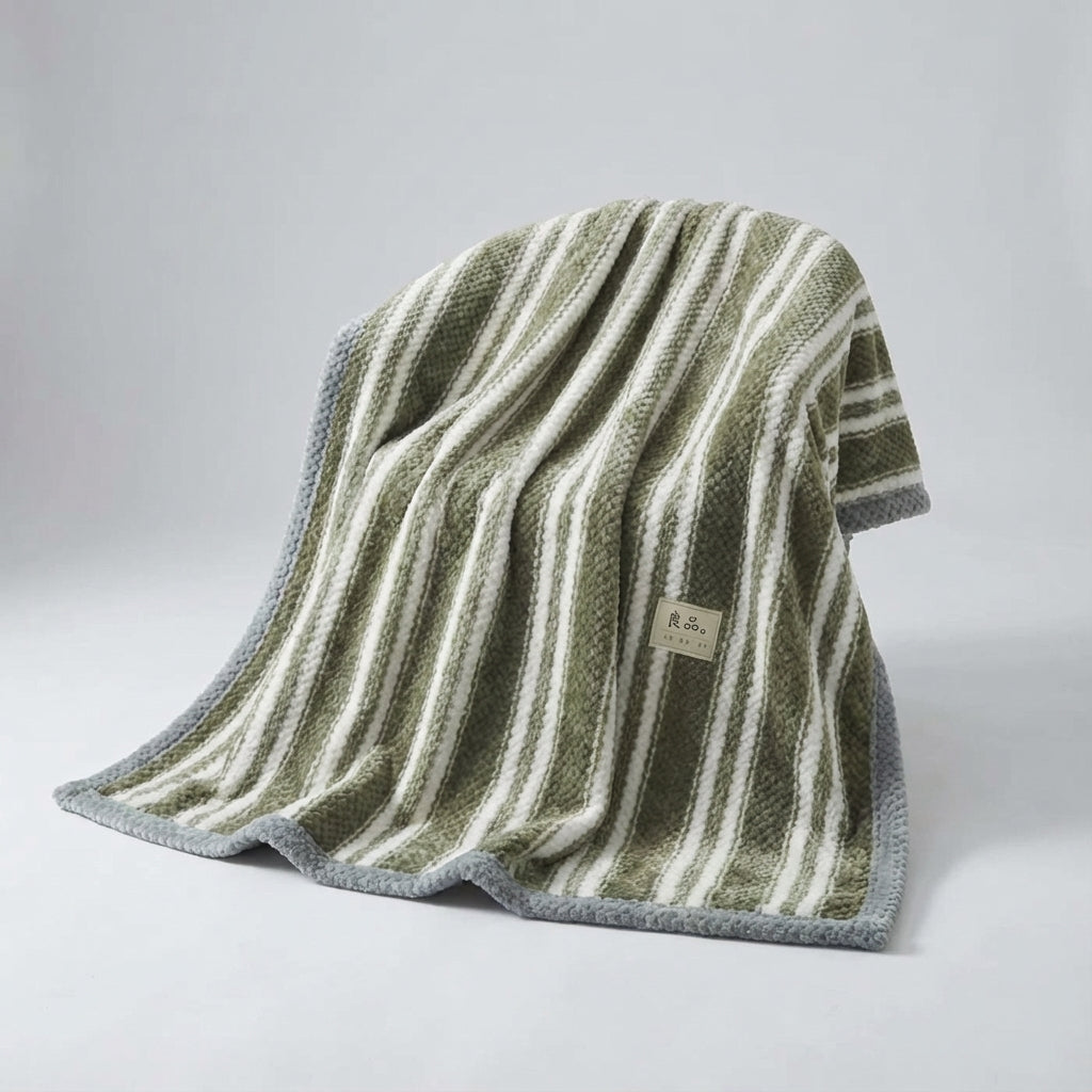 Strikket plaid
