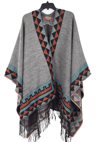 Strikket poncho | Stilfuld & varm