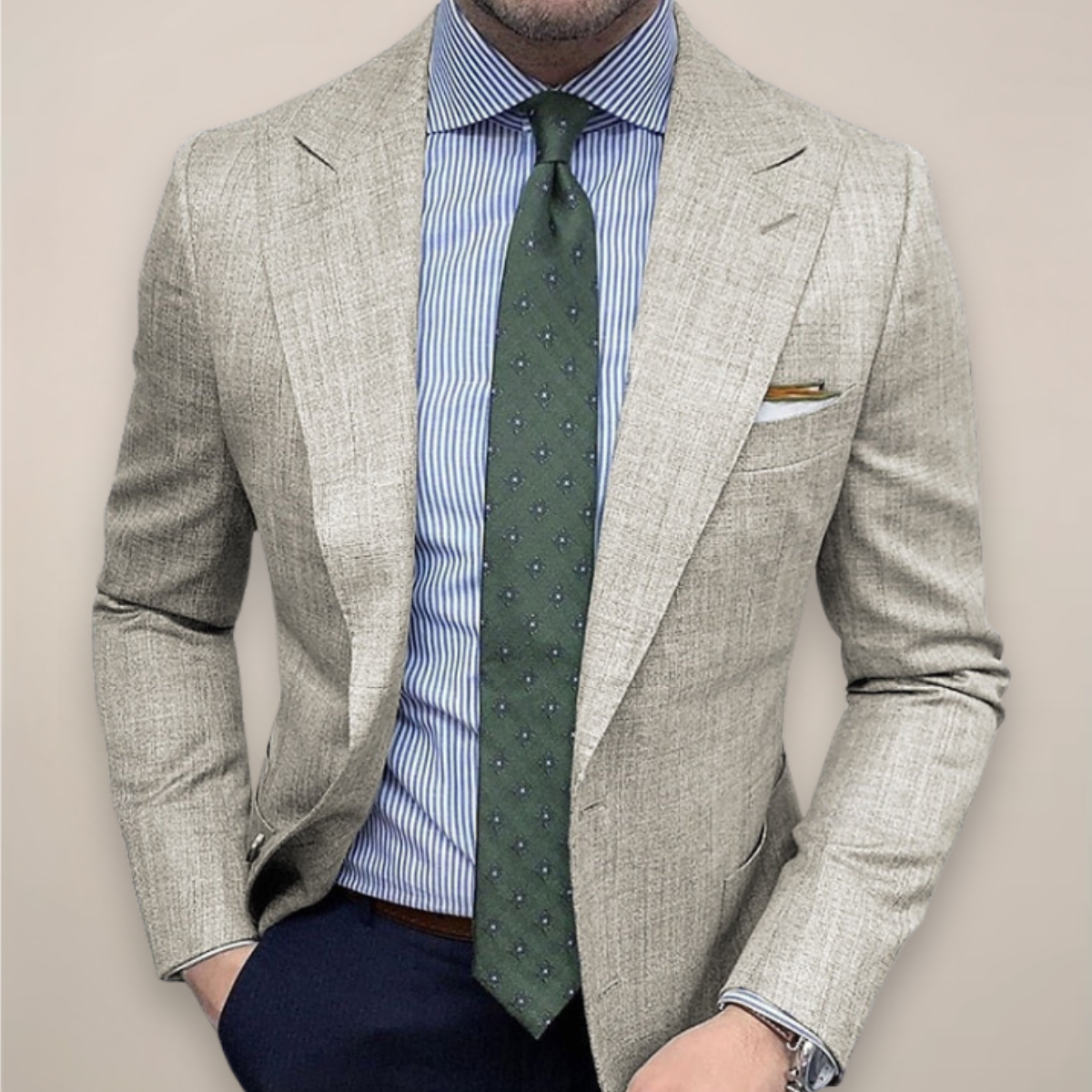 Struktureret herreblazer