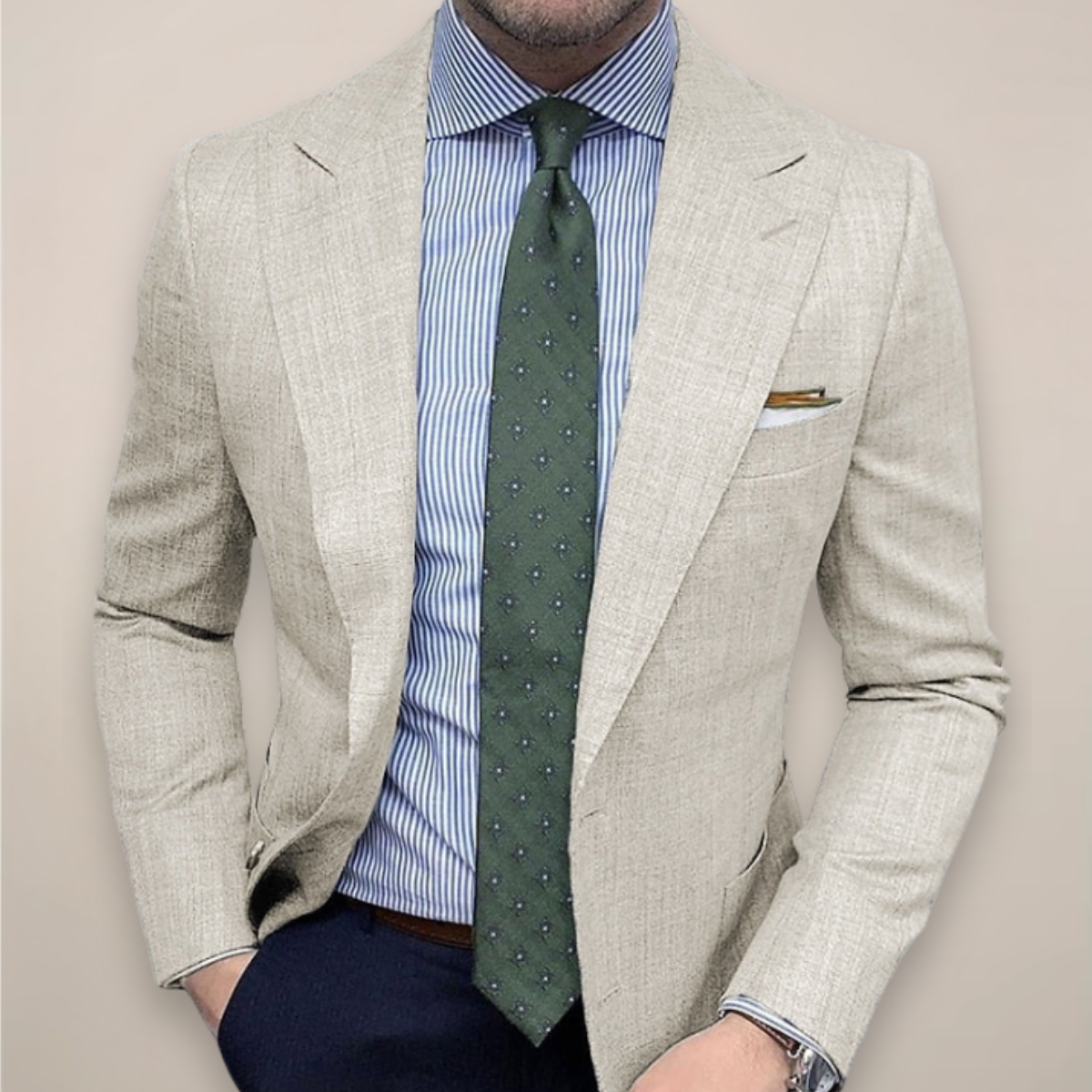 Struktureret herreblazer