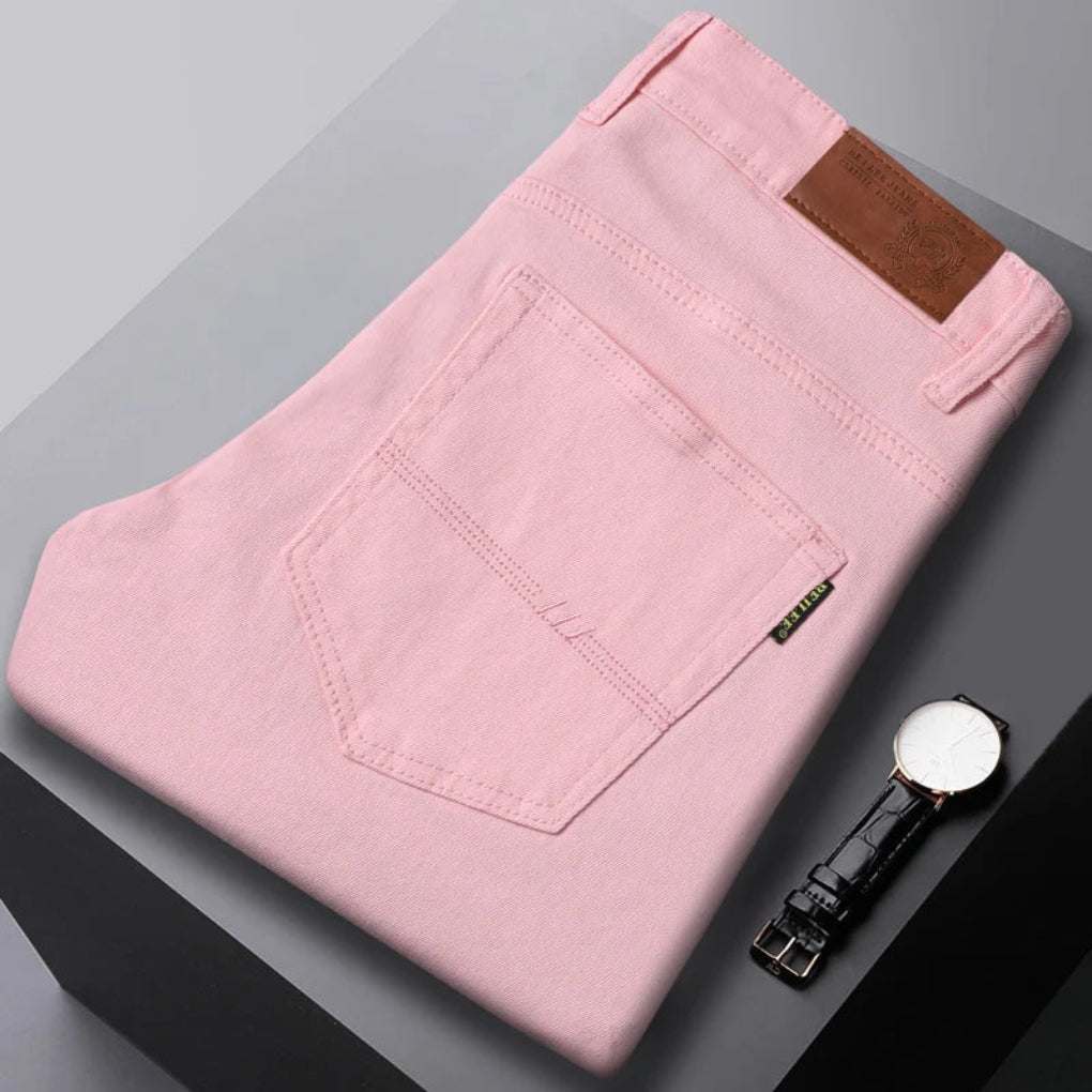 Superior stretchdenim med tapered ben til mænd