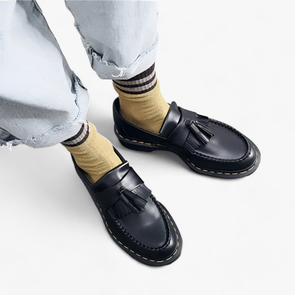 Tassel loafers: Poleret stil med rund tå
