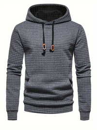 Tekstureret pullover-hættetrøje til herrer