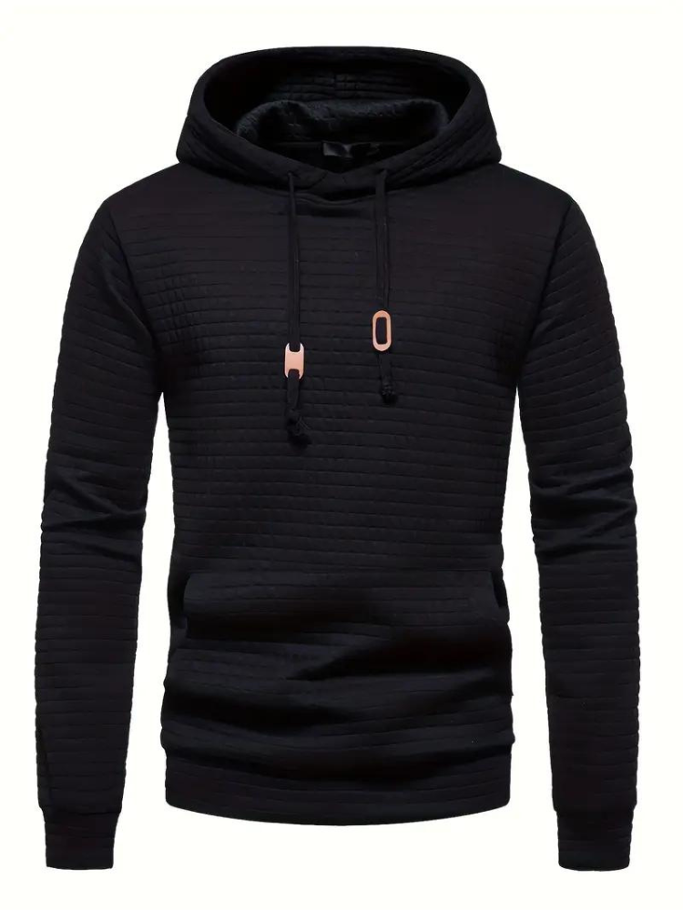 Tekstureret pullover-hættetrøje til herrer
