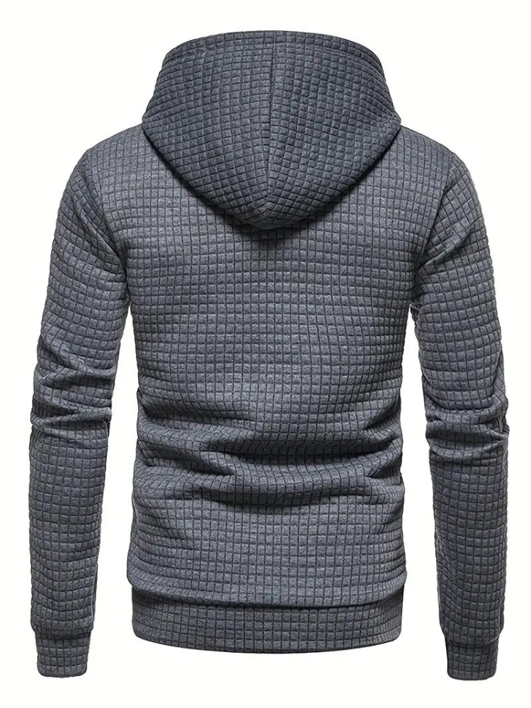 Tekstureret pullover-hættetrøje til herrer