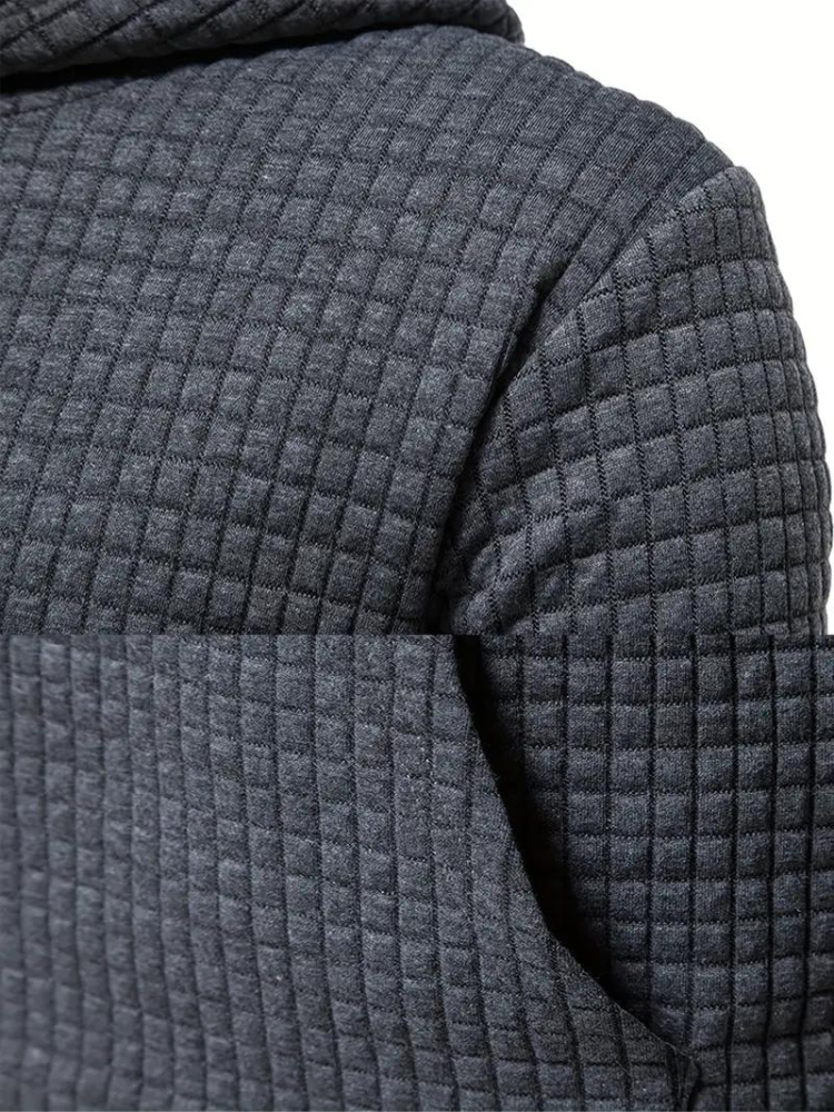 Tekstureret pullover-hættetrøje til herrer