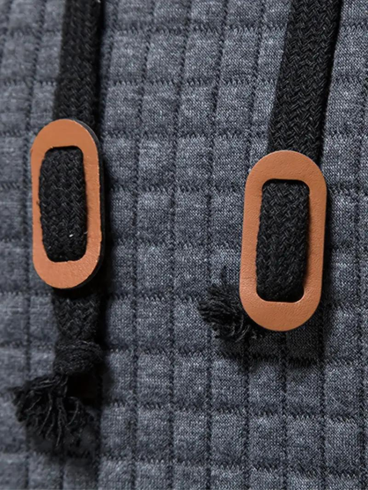 Tekstureret pullover-hættetrøje til herrer