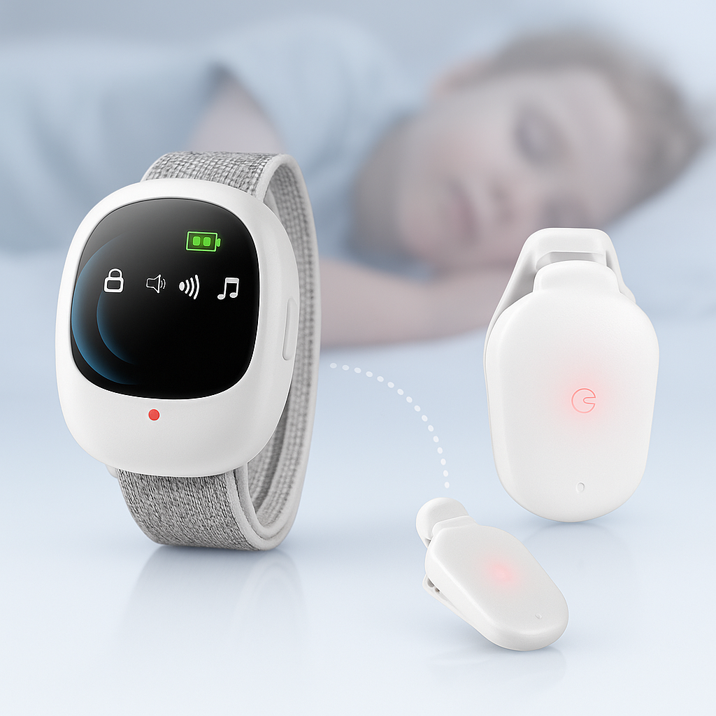 Tissealarm med vibrationssensor til børn