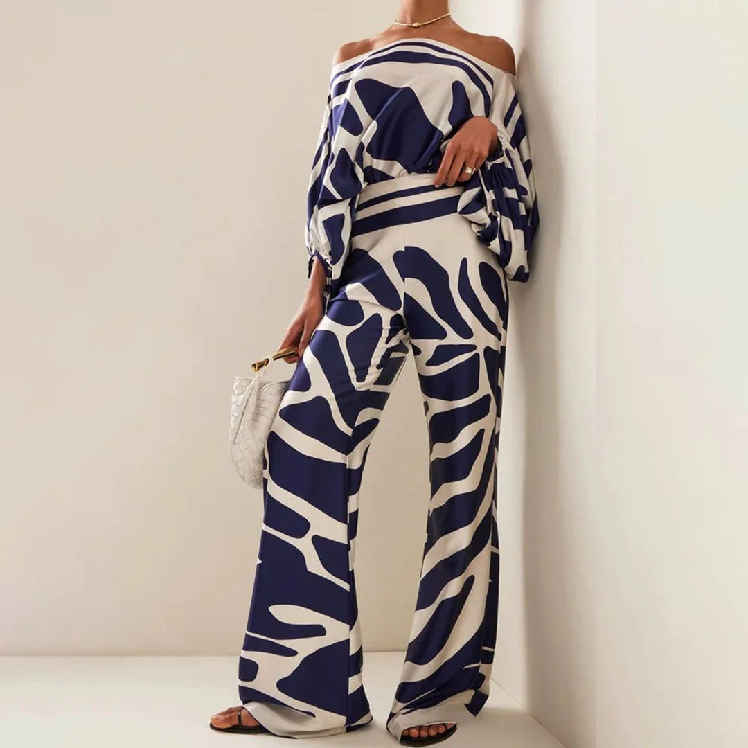 Todelt off-shoulder-sæt til damer