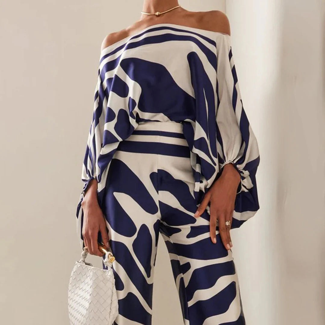 Todelt off-shoulder-sæt til damer
