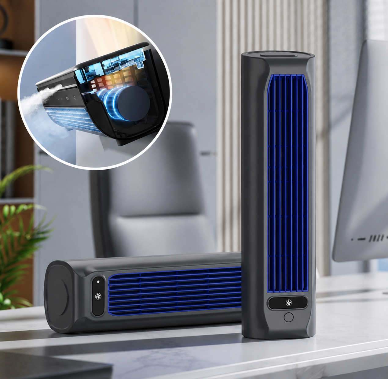 Trådløs genopladelig aircondition