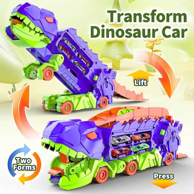 Transformerbart dinosaur-lastbil-legetøjssæt til børn med biler