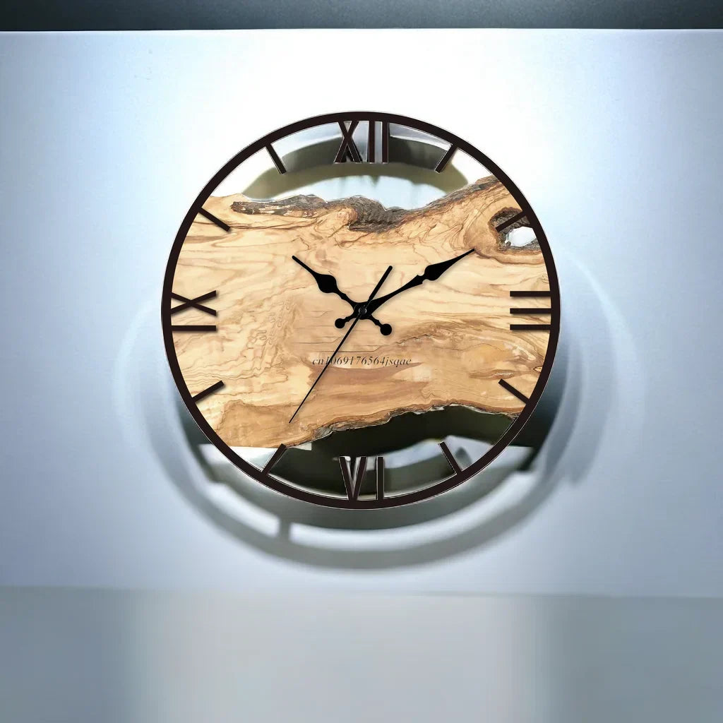 Transparent akrylvægur | Moderne design - Lydløst - Nem montering