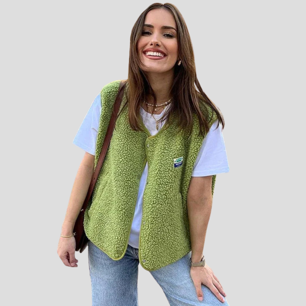 Trendy uldvest til damer