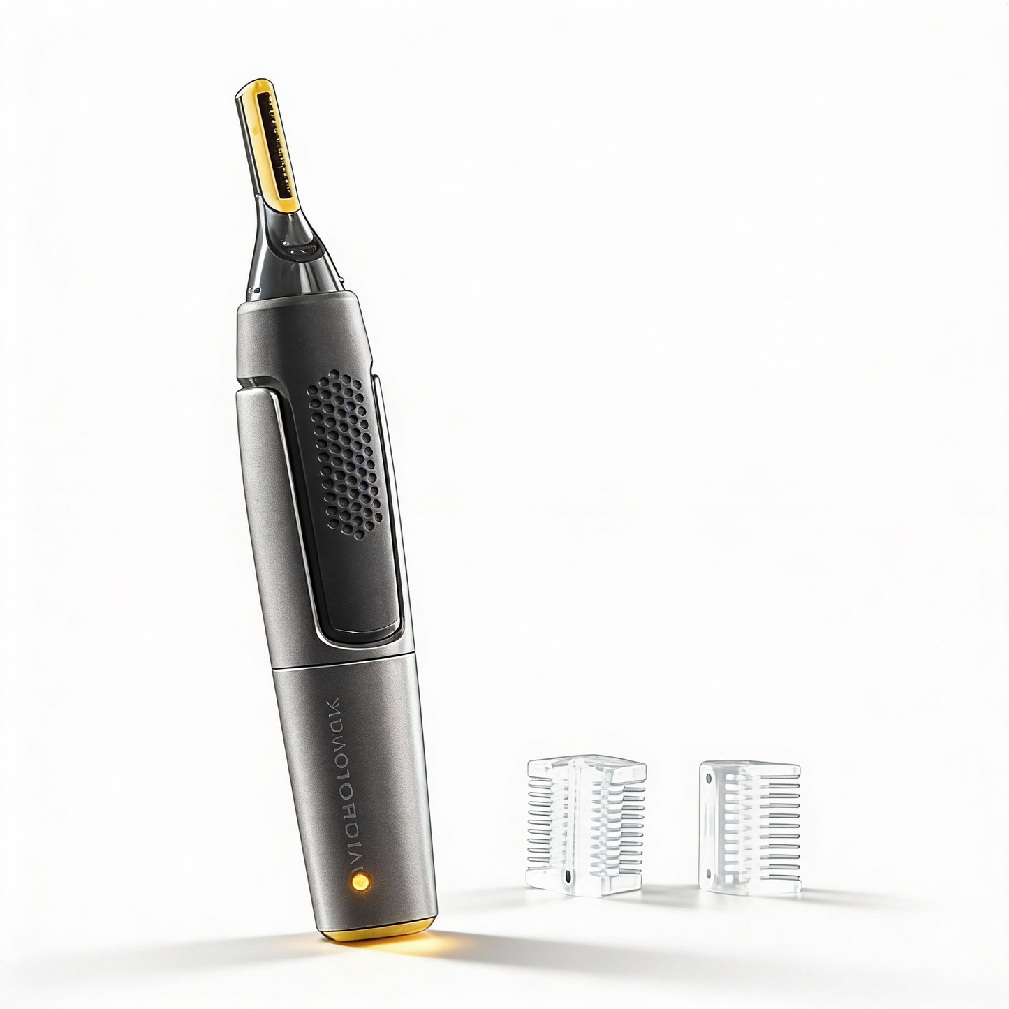 Ultrafin præcisionstrimmer | Mikro-oscillerende blade | Titanium-rustfrit stål-teknologi | Indbygget LED-belysning | Ergonomisk design