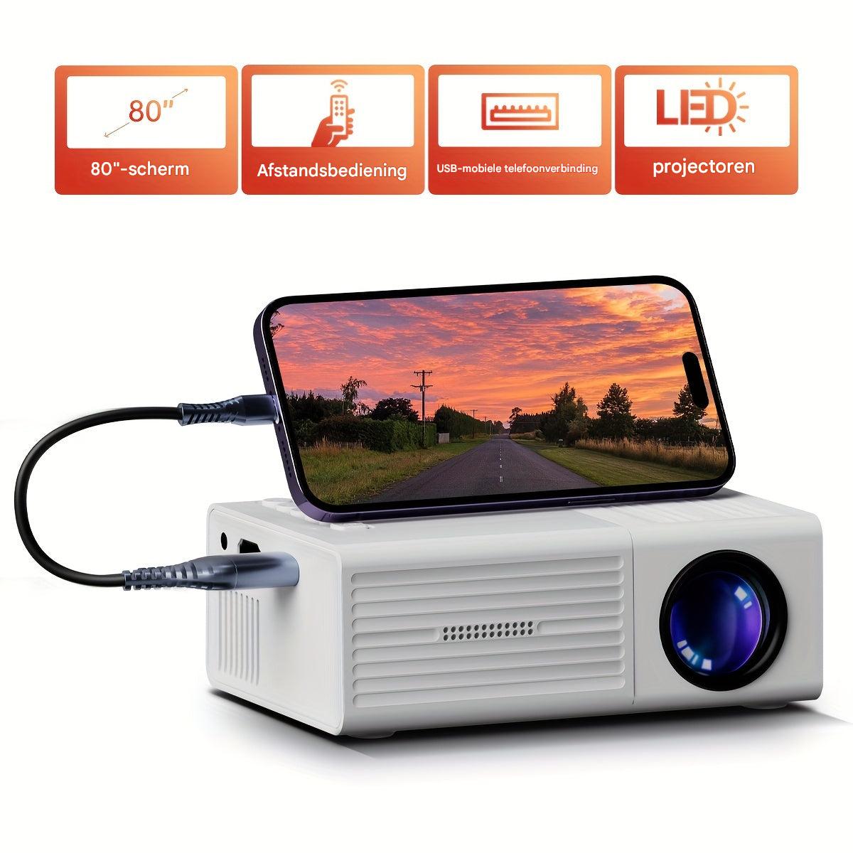 Ultrakompakt miniprojektor (3000 lumen)