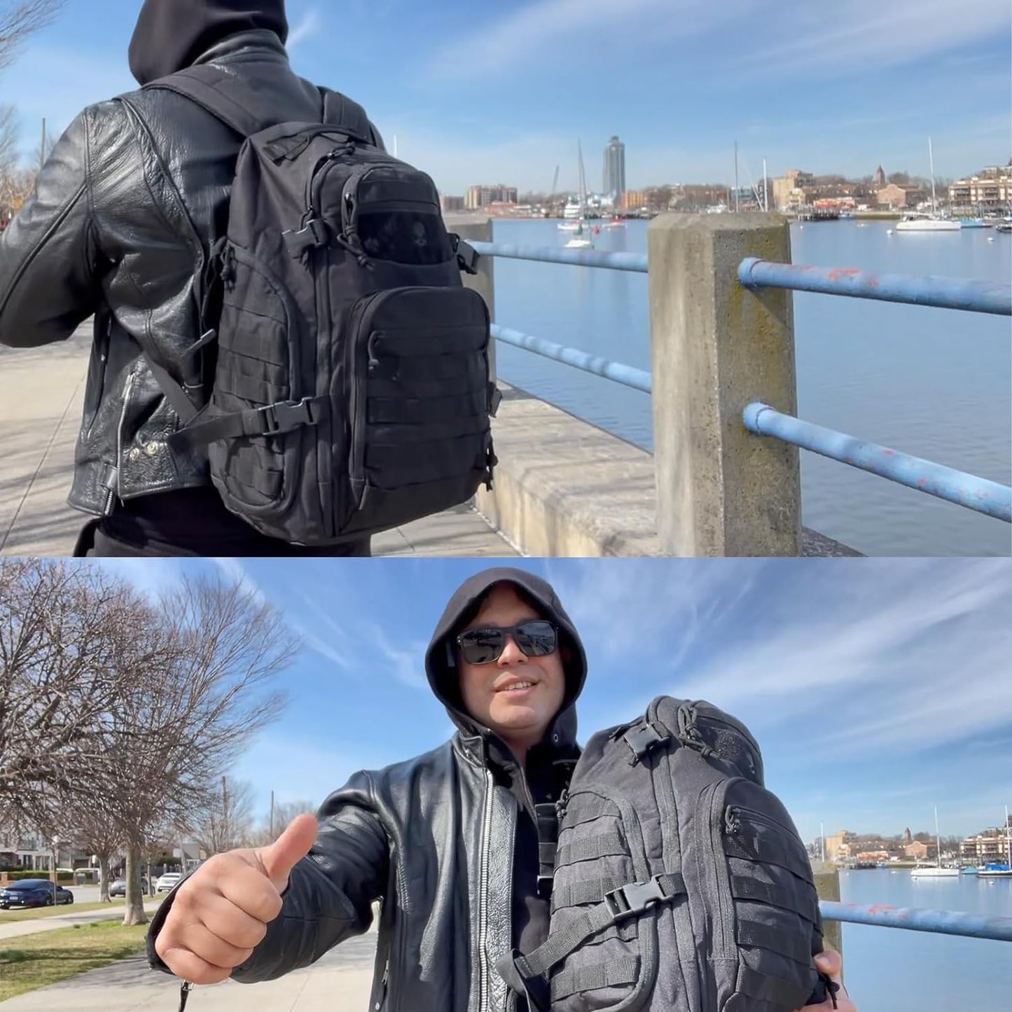 Unisex 35L taktisk rygsæk - Molle-system og laptopopbevaring
