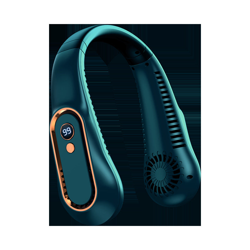 Unisex bærbar halsventilator med digitalt display