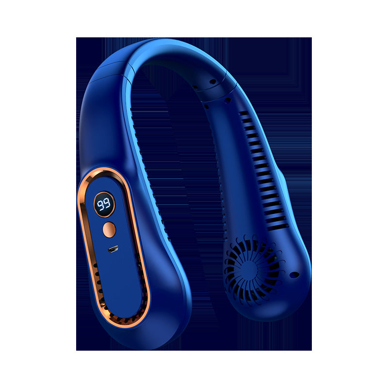 Unisex bærbar halsventilator med digitalt display