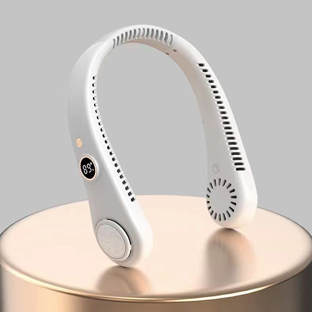 Unisex nakkeventilator med 5 hastigheder - bærbar og bladløst design