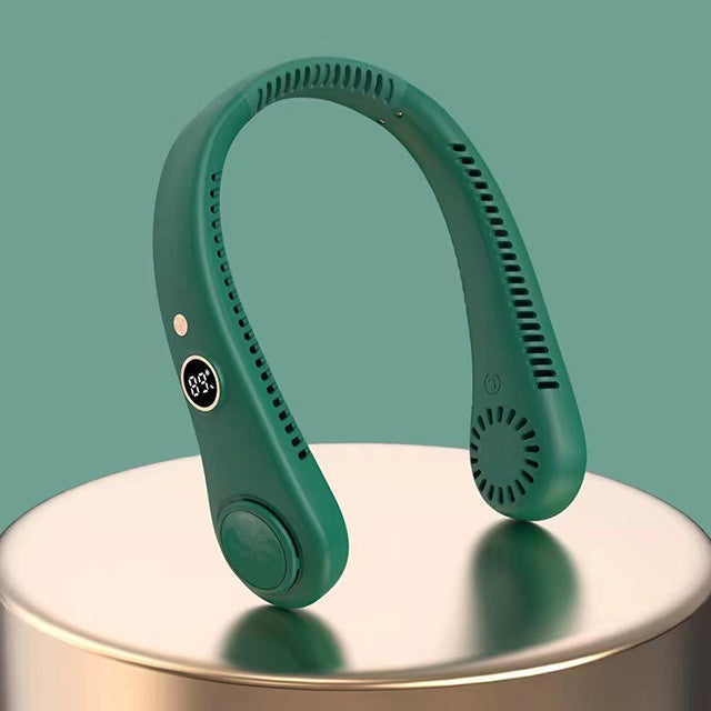 Unisex nakkeventilator med 5 hastigheder - bærbar og bladløst design