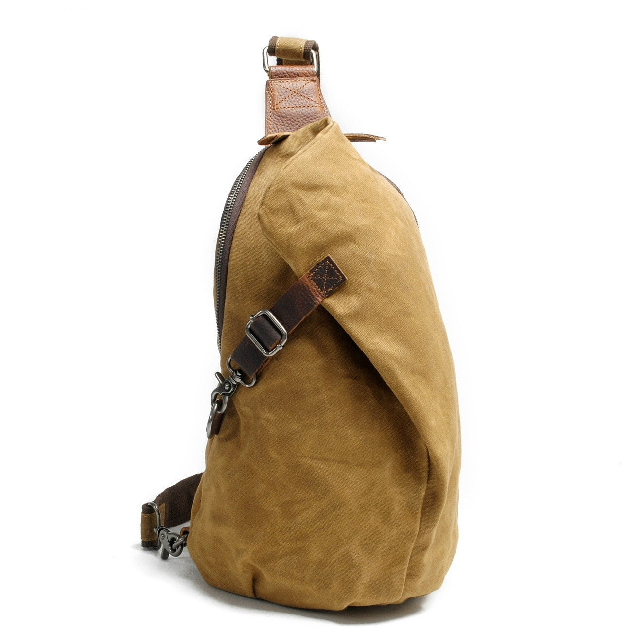 Vandafvisende canvas-crossbodytaske med tyverisikker lomme – multifunktionel