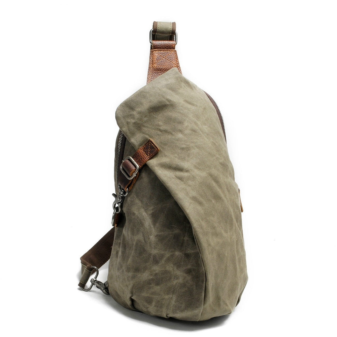 Vandafvisende canvas-crossbodytaske med tyverisikker lomme – multifunktionel