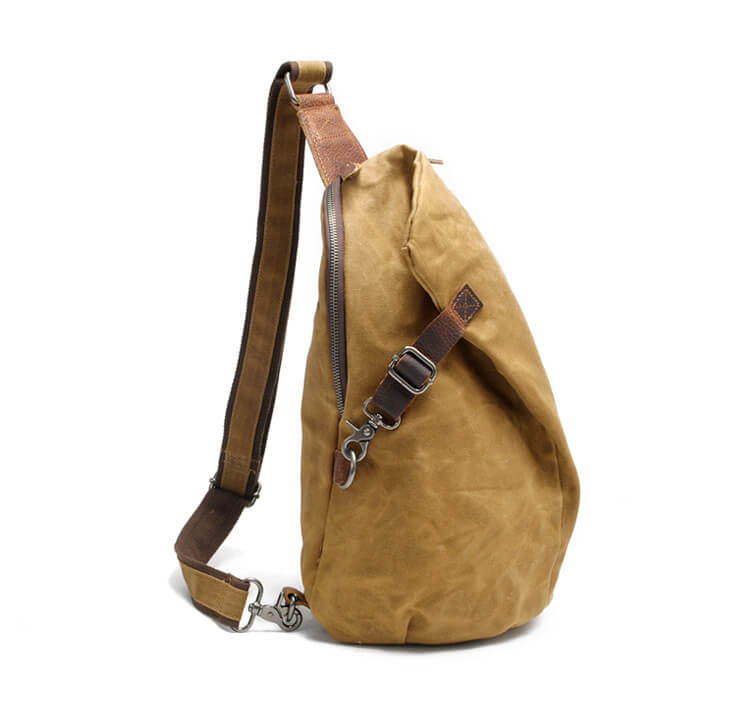 Vandafvisende canvas-crossbodytaske med tyverisikker lomme – multifunktionel