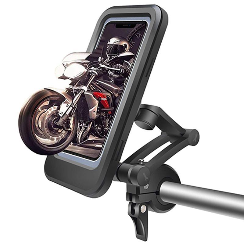 Vandtæt holder til cykelstyr med 15W powerbank