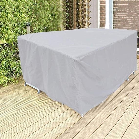 Vandtæt overtræk til havemøbler i sort polyester