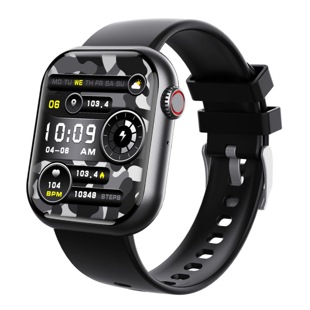 Vandtæt smartwatch med måling af blodsukker, blodtryk og iltmætning samt søvnovervågning