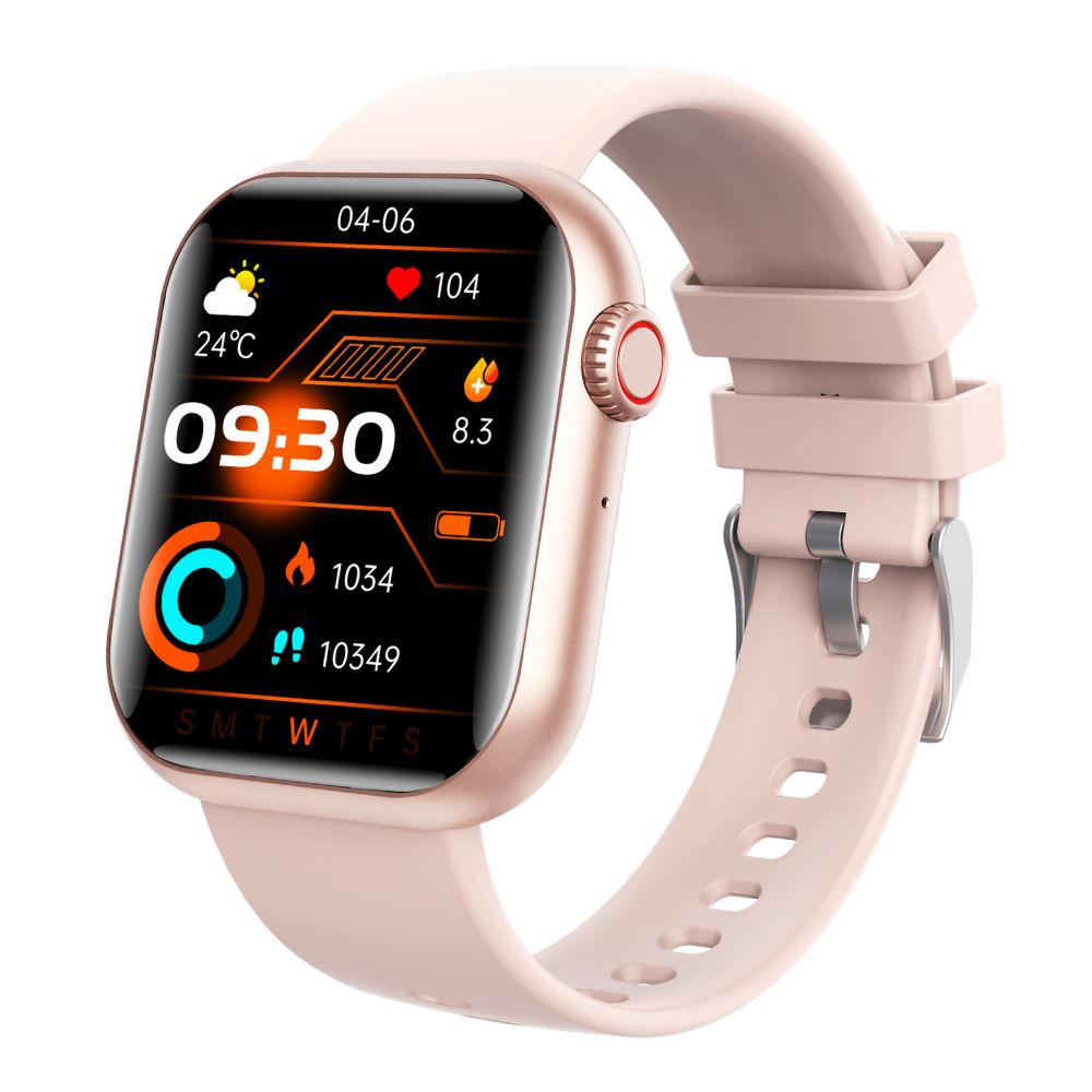 Vandtæt smartwatch med måling af blodsukker, blodtryk og iltmætning samt søvnovervågning