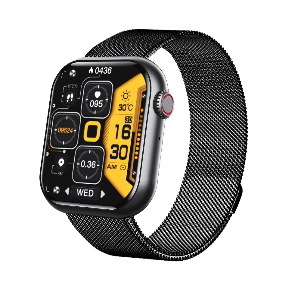 Vandtæt smartwatch med måling af blodsukker, blodtryk og iltmætning samt søvnovervågning