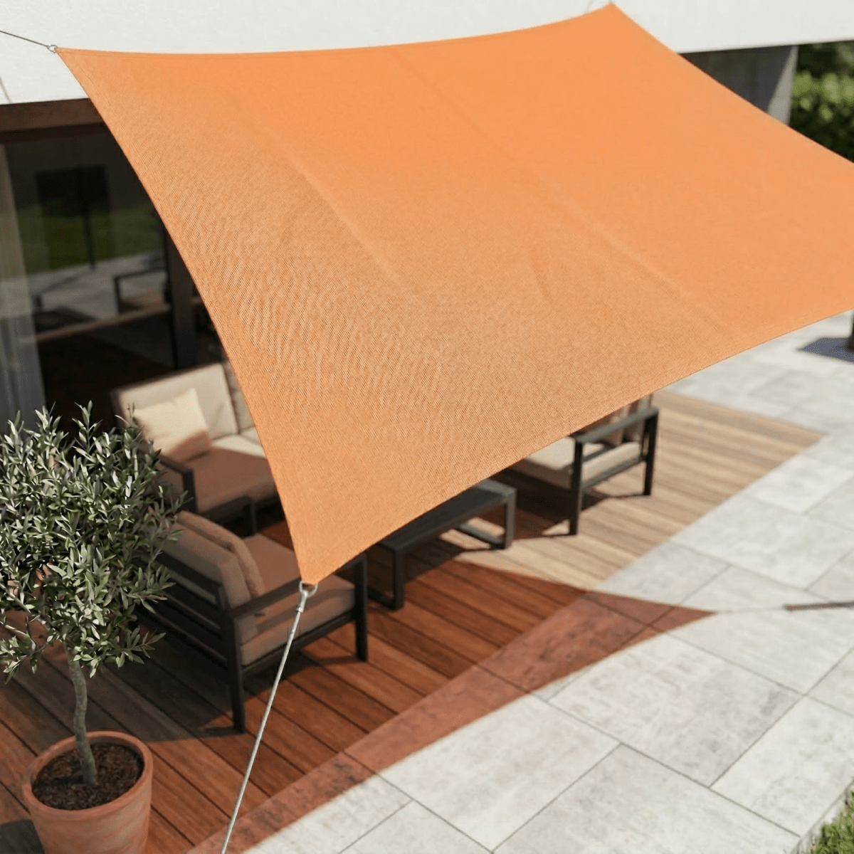 Vandtæt solsejl med UV-beskyttelse til terrasse og balkon