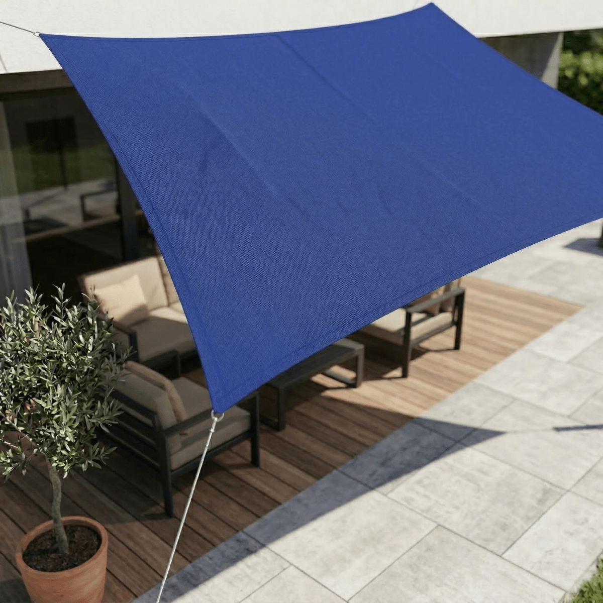 Vandtæt solsejl med UV-beskyttelse til terrasse og balkon