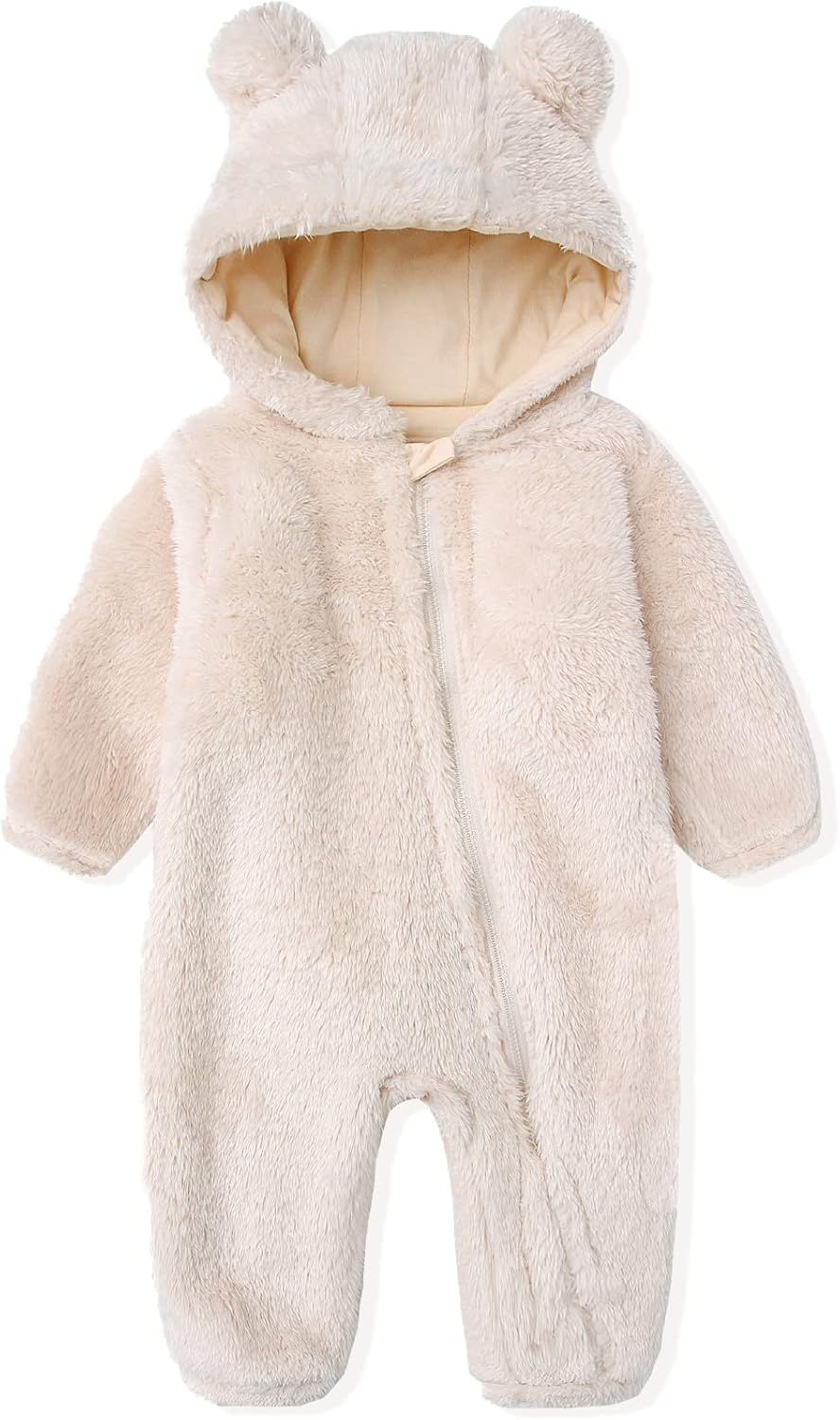 Varm babyheldragt med hætte