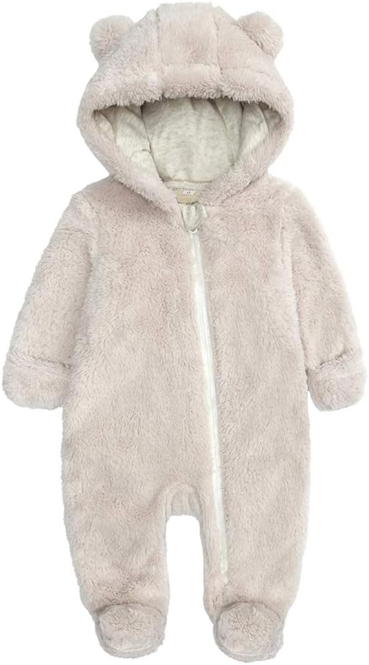 Varm babyheldragt med hætte